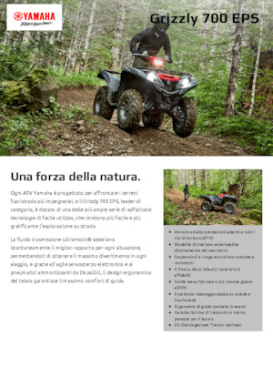 Автомобили за всякакви терени (ATV) и мотори на четири колела Yamaha GRIZZLY 700 EPS