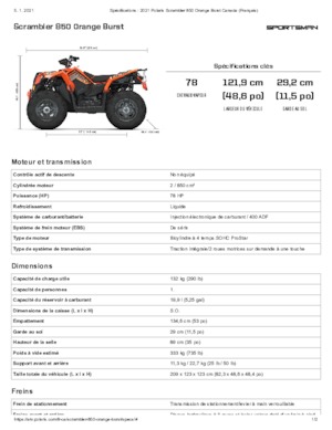 Автомобили за всякакви терени (ATV) и мотори на четири колела Polaris Scrambler 850