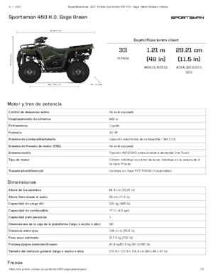 Автомобили за всякакви терени (ATV) и мотори на четири колела Polaris Sportsman 450 H.O.