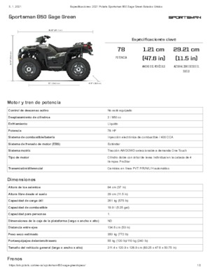 Автомобили за всякакви терени (ATV) и мотори на четири колела Polaris Sportsman 850