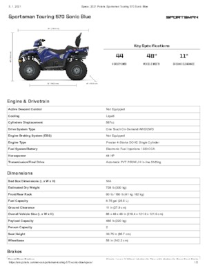 Автомобили за всякакви терени (ATV) и мотори на четири колела Polaris Sportsman touring 570