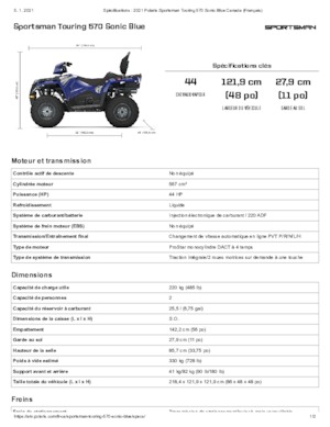 Автомобили за всякакви терени (ATV) и мотори на четири колела Polaris Sportsman touring 570
