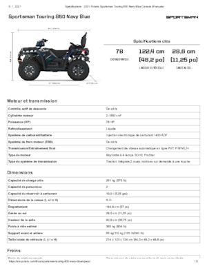 Автомобили за всякакви терени (ATV) и мотори на четири колела Polaris Sportsman touring 850 