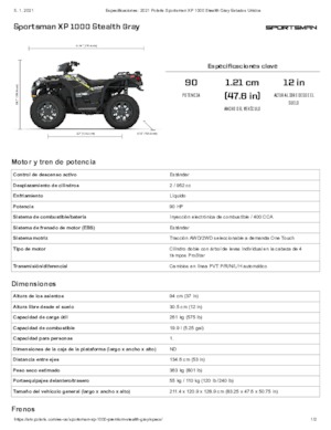 Автомобили за всякакви терени (ATV) и мотори на четири колела Polaris Sportsman XP 1000