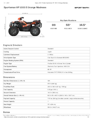Автомобили за всякакви терени (ATV) и мотори на четири колела Polaris Sportsman XP 1000 S