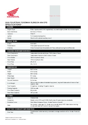 Автомобили за всякакви терени (ATV) и мотори на четири колела Honda TRX520FM6