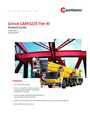 Кранове за всякакви терени Grove GMK5225