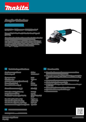 Ъглошлайфи Makita 9558HNR