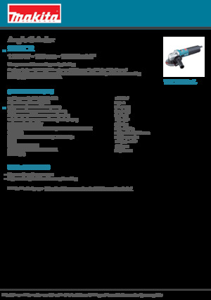 Ъглошлайфи Makita 9561CR