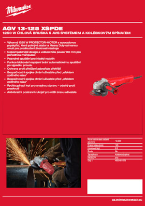 Ъглошлайфи Milwaukee AGV 13-125 XSPDE