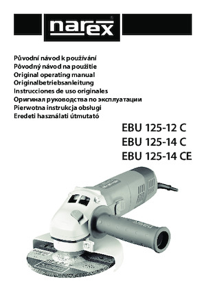 Ъглошлайфи Narex EBU 125-14 CE