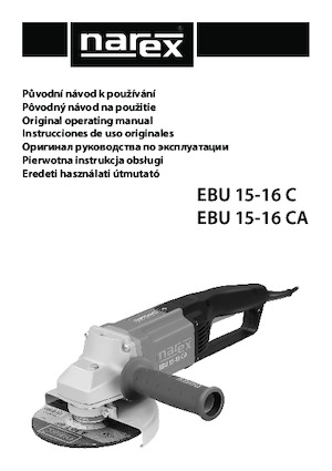 Ъглошлайфи Narex EBU 15-16 C