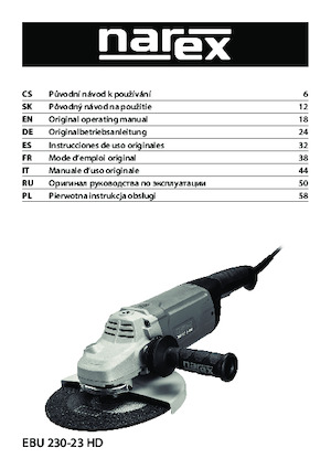 Ъглошлайфи Narex EBU 230-23 HD
