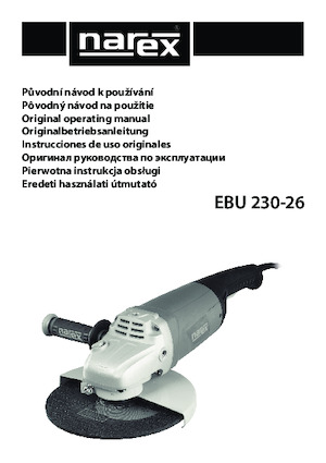 Ъглошлайфи Narex EBU 230-26