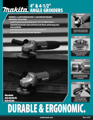 Ъглошлайфи Makita GA4030K