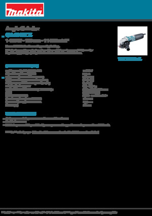 Ъглошлайфи Makita GA4040CZ