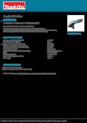 Ъглошлайфи Makita GA4040Z