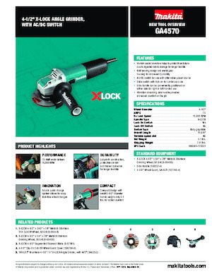 Ъглошлайфи Makita GA4570