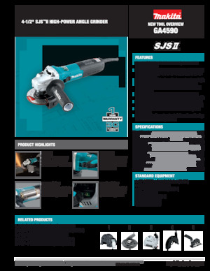 Ъглошлайфи Makita GA4590