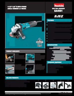 Ъглошлайфи Makita GA4591