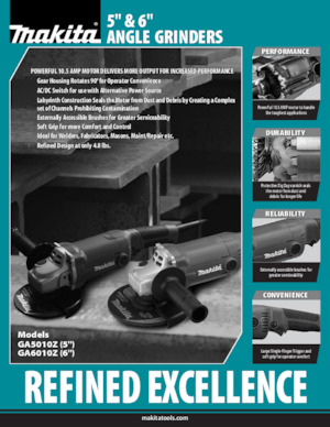 Ъглошлайфи Makita GA6010Z