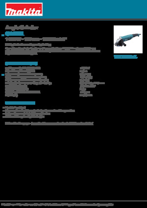 Ъглошлайфи Makita GA5011