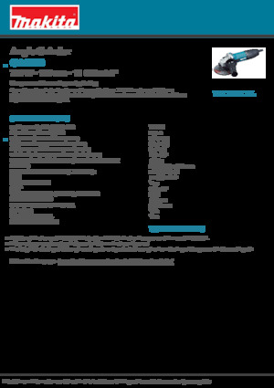 Ъглошлайфи Makita GA5030