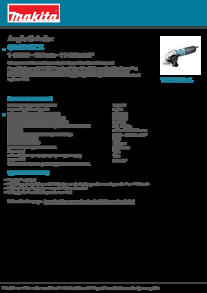 Ъглошлайфи Makita GA5040CZ
