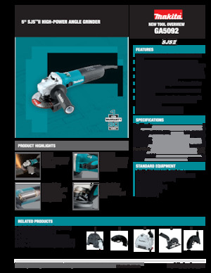 Ъглошлайфи Makita GA5092