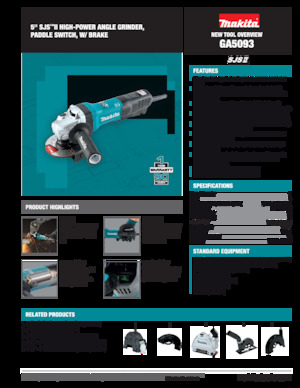 Ъглошлайфи Makita GA5093