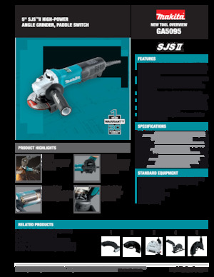 Ъглошлайфи Makita GA5095