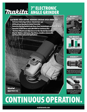 Ъглошлайфи Makita GA7011C
