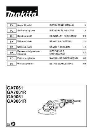 Ъглошлайфи Makita GA7061 