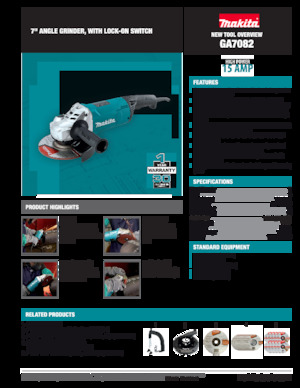 Ъглошлайфи Makita GA7082