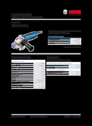 Ъглошлайфи Bosch GWS 13-125 CI