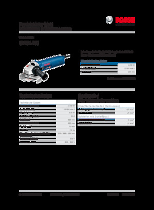 Ъглошлайфи Bosch GWS 1400