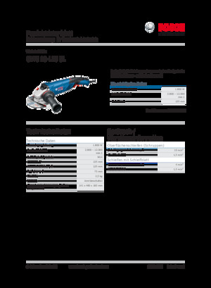 Ъглошлайфи Bosch GWS 18-125 SL