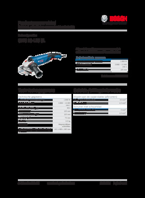 Ъглошлайфи Bosch GWS 18-125 SL