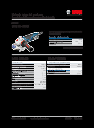 Ъглошлайфи Bosch GWS 19-125 CI