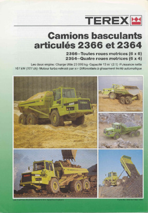 Съчленени самосвали Terex 2366