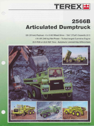 Съчленени самосвали Terex 2566B