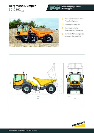 Съчленени самосвали Bergmann 3012HK Plus