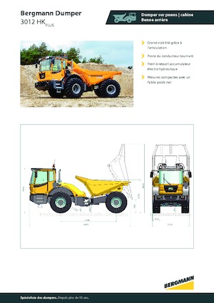 Съчленени самосвали Bergmann 3012HK Plus