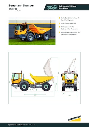 Съчленени самосвали Bergmann 3012R Plus