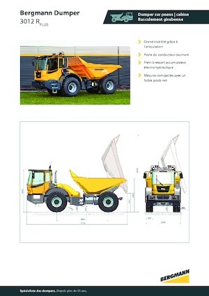 Съчленени самосвали Bergmann 3012R Plus