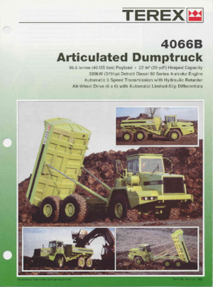 Съчленени самосвали Terex 4066B