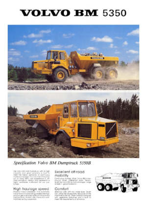 Съчленени самосвали Volvo 5350