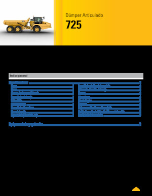 Съчленени самосвали Caterpillar 725