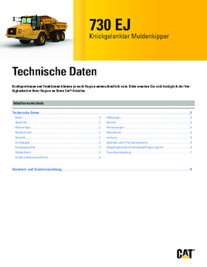 Съчленени самосвали Caterpillar 730 EJ