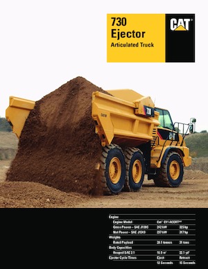 Съчленени самосвали Caterpillar 730 EJ